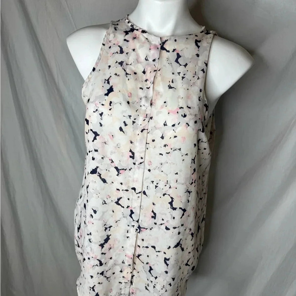 Alice Collection Sleeveless Abstract watercolor Blouse Size Large - Picture 3 of 5